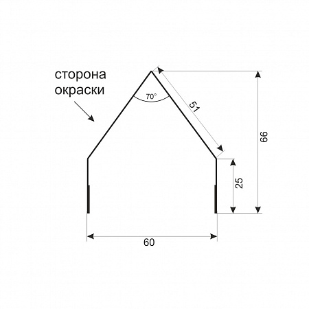 Ламель для забора жалюзи Домик (ПЭ-01-8017-0.45)